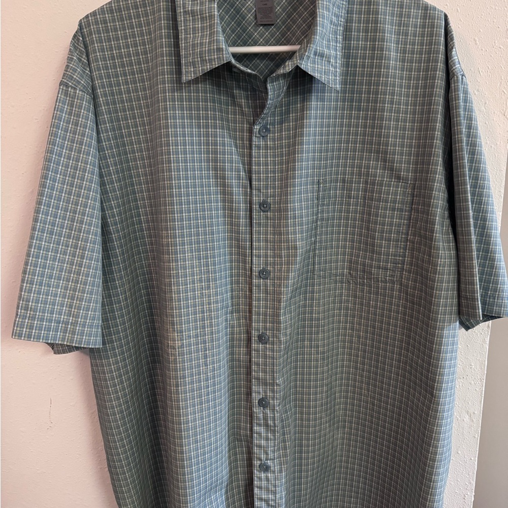 REI Men's Green Plaid Casual Shirt